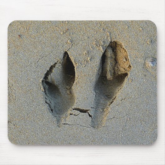 Tapis De Souris Empreintes Wallaby en sable (Devant)