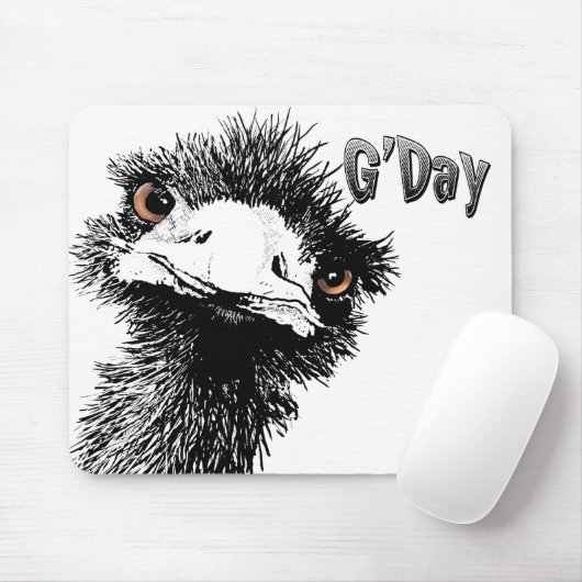 Tapis De Souris Emu - G'Day (Avec souris)