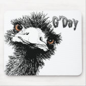 Tapis De Souris Emu - G'Day (Devant)