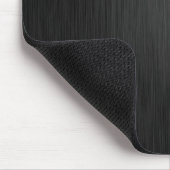 Tapis de souris en acier noir (Coin)