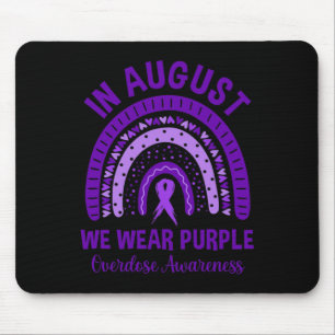 Tapis De Souris En Août Nous Portons Violet Arc-En-Ciel Overdose