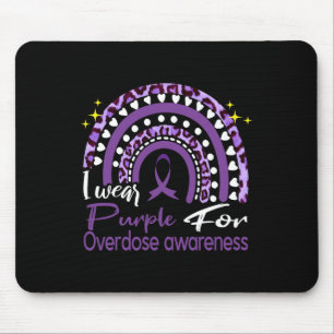 Tapis De Souris En août nous portons violet Rainbow Overdose Award