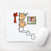 Tapis De Souris En attente des T-shirts et cadeaux Père Noël (Avec souris)