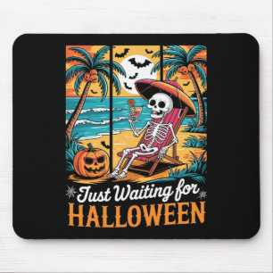 Tapis De Souris En Attente D'Halloween Chemises Éffrayantes Fantôm