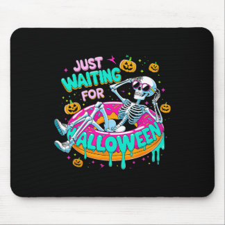 Tapis De Souris En attente d'Halloween Squelette Donut Summerwe