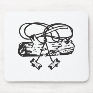 Tapis de souris en bois de Hache-n-Rondin