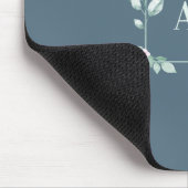 Tapis de souris en botanique d'eucalyptus à l'aqua (Coin)