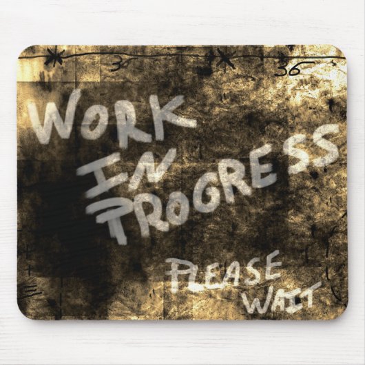 Tapis de souris en cours de réalisation (Devant)