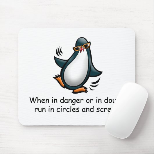 Tapis De Souris En danger ou en doute (Avec souris)