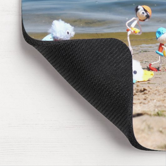 Tapis De Souris En été, sur la plage avec les Fubby's (Coin)