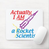 Tapis De Souris En fait, JE SUIS un scientifique de Rocket (Avec souris)
