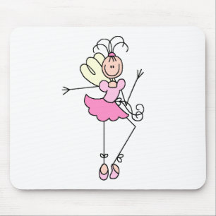 Tapis de souris en forme de ballerine bâton