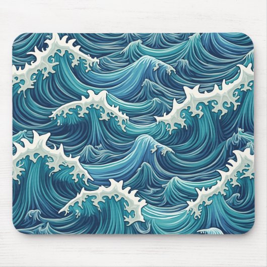 tapis de souris en forme de vague (Devant)