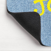 Tapis de souris en jean en denim nom personnalisé (Coin)