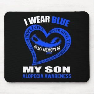 Tapis De Souris En ma mémoire de mon fils ALOPECIA AWARENESS