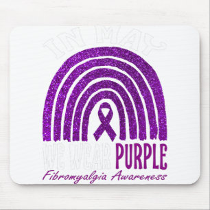 Tapis De Souris En Mai Nous Portons Violet Pour Sensibiliser À La