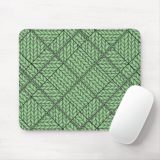 TAPIS DE SOURIS EN MAILLE ARGILE SAGE (Avec souris)