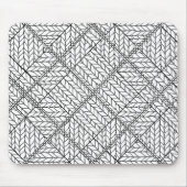 TAPIS DE SOURIS EN MAILLE ARGYLE BLANC (Devant)