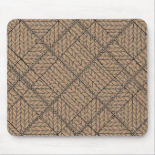 TAPIS DE SOURIS EN MAILLE ARGYLE TAN (Devant)
