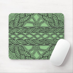 TAPIS DE SOURIS EN MAILLE CÂBLÉE SAGE
