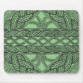 TAPIS DE SOURIS EN MAILLE CÂBLÉE SAGE (Devant)
