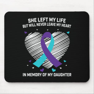Tapis De Souris En mémoire de l'amour de la fille Suicide Sensibil