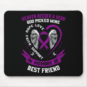 Tapis De Souris En mémoire du meilleur ami Pancreatic Cancer Memor