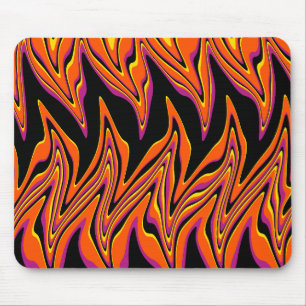 Tapis De Souris En noir, rose, orange et jaune