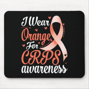 Tapis De Souris En Novembre, Je Porte Orange Pour Le Mois De Sensi