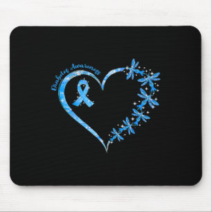 Tapis De Souris En Novembre Nous Portons Bleu Cure Diabète Sensibi