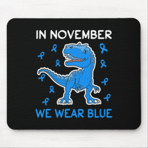 Tapis De Souris En Novembre Nous Portons Blue Diabetes Awareness T