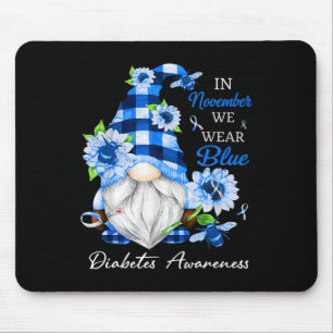 Tapis De Souris En Novembre, Nous Portons Blue Gnome Sensibilisati