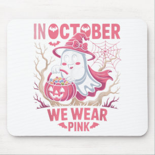 Tapis De Souris En Octobre Nous Portons Chemise Rose Certifié Canc