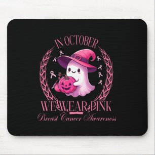 Tapis De Souris En Octobre Nous Portons Le Fantôme Rose Combattez