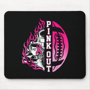 Tapis De Souris En Octobre Nous Portons Le Football Rose Cancer Du