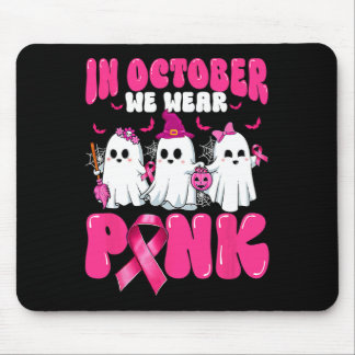 Tapis De Souris En Octobre Nous Portons Le Ghost Ghost Cancer Awar