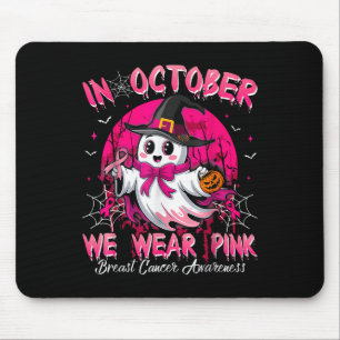 Tapis De Souris En Octobre Nous Portons Le Ghost Ghost Witch Cance