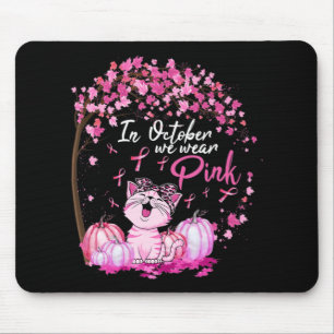Tapis De Souris En Octobre Nous Portons Le Léopard Rose Cancer Du
