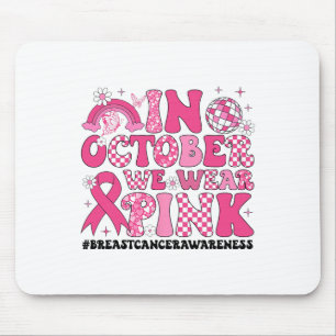 Tapis De Souris En Octobre Nous Portons Le Ruban Rose Cancer Du Se
