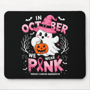 Tapis De Souris En Octobre Nous Portons Nk Drôle D'Halloween Fantô