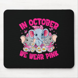 Tapis De Souris En Octobre Nous Portons Pink Breast Cancer Sensibi