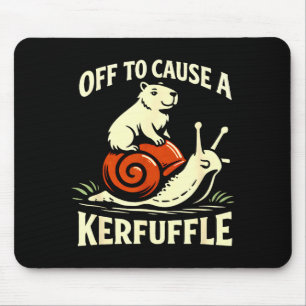 Tapis De Souris En route pour causer une pagaille drôle capybara e