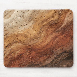 Tapis de souris en texture de terre stratifiée org