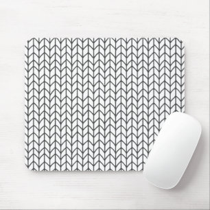 Tapis de souris en tricot à ligne noire