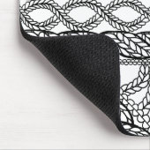 Tapis de souris en tricot de câble BLANC (Coin)