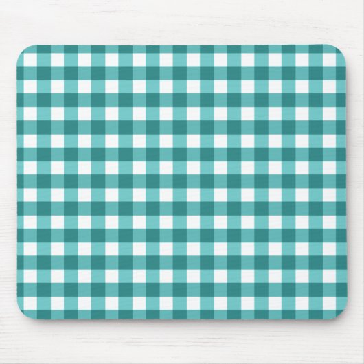 Tapis De Souris en vichy turquoise (Devant)