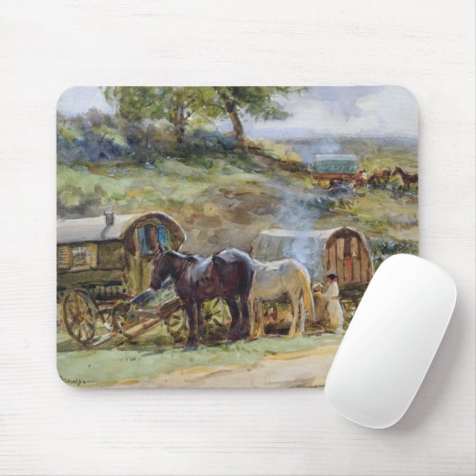 Tapis De Souris Encampment, Appleby gitan, 1919 (Avec souris)