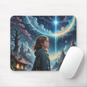 Tapis De Souris Enchanter Imaginaire Night Sky Scène