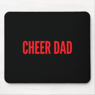 Tapis De Souris Encourage Papa Rouge Et Noir Cheerleading _1