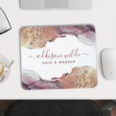 Tapis De Souris Encre D'Aquarelle Liquide D'Art Moderne Purple Et 